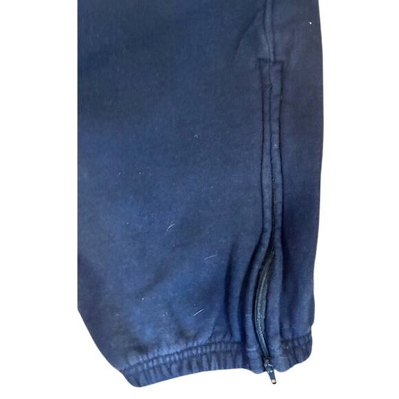 Champion Navy Sweatpants w/ Ankle Zips Men's Size Large - Picture 4 of 7
